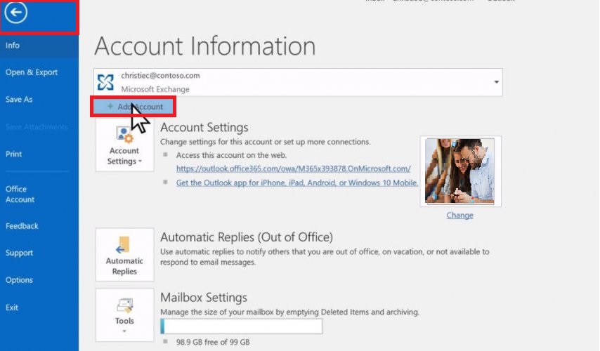 let’s configure Charter email settings for Outlook